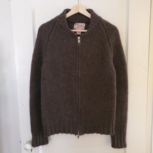 Vintage Lucky Wool Full Zip Chunky Cardigan